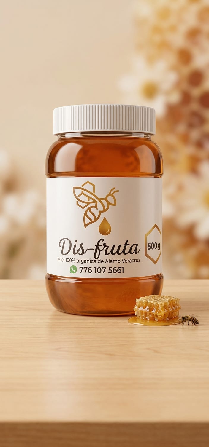 Miel 100% Orgánica Dis-Fruta 500ml